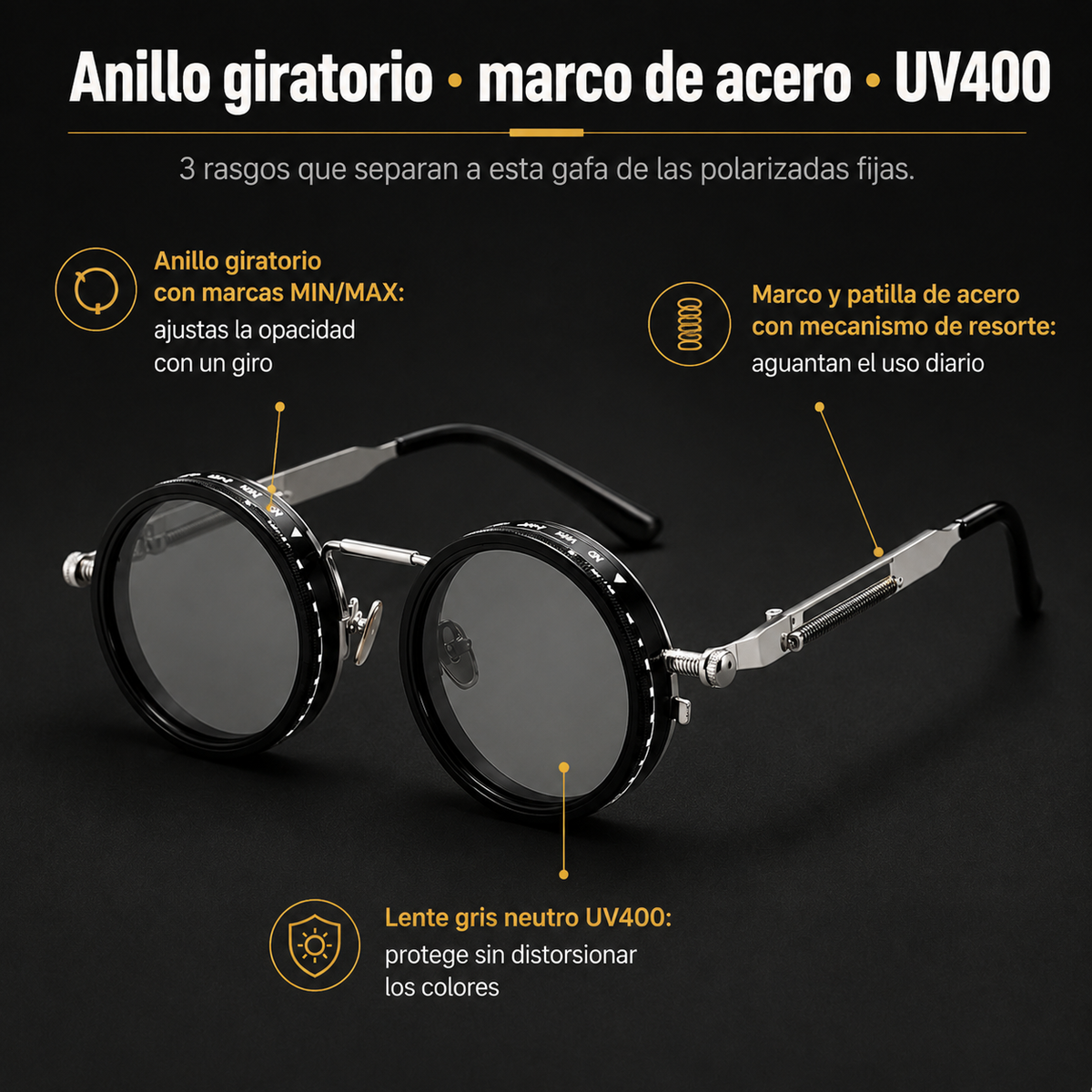 Gafas Lentes Polarizado Ajustable - id39097 — vista 3